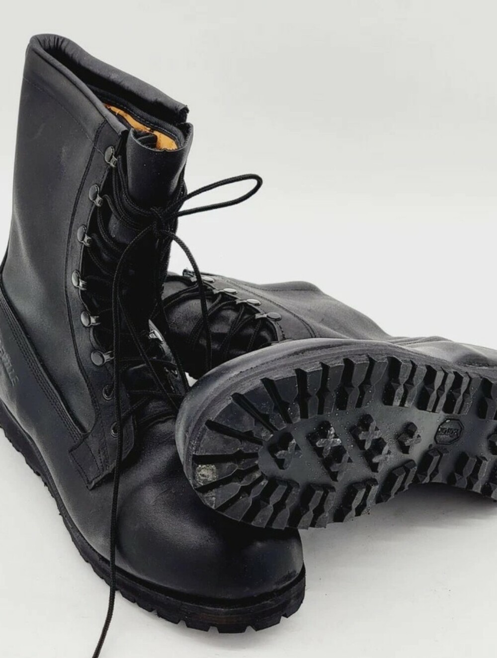 Belleville Men's Black Military Combat Boots Tactical Lace-Up Steel Toe Size 12